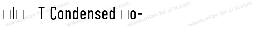 DIN OT Condensed Bo字体转换